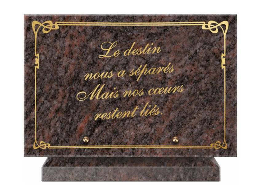 Plaque Granit Rectangle symbolique