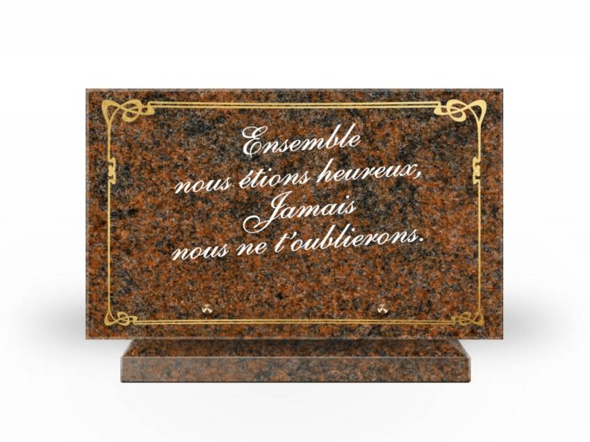 Plaque Granit Rectangle symbolique