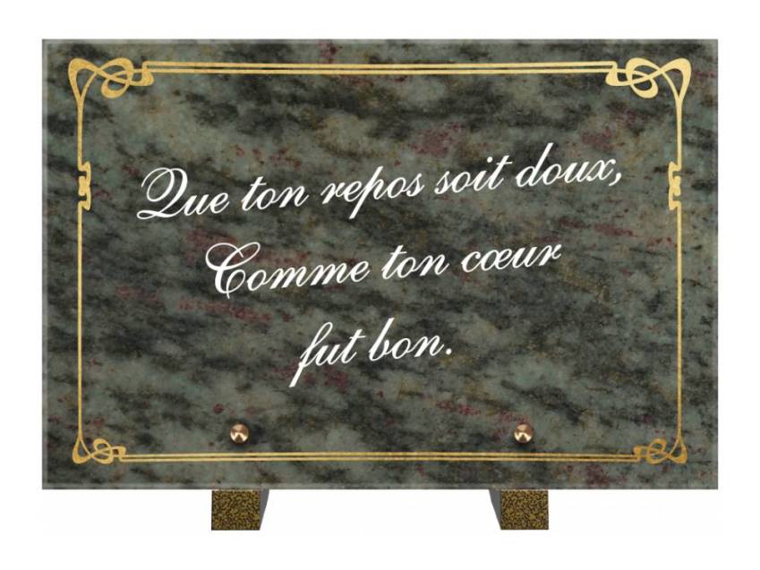 Plaque funéraire aegirion