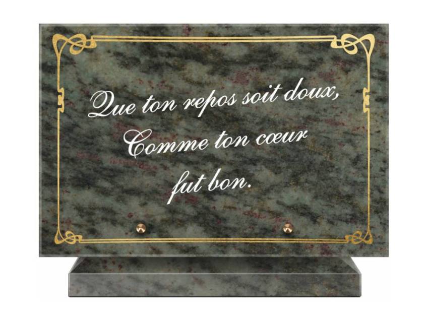 Plaque funéraire aegirion