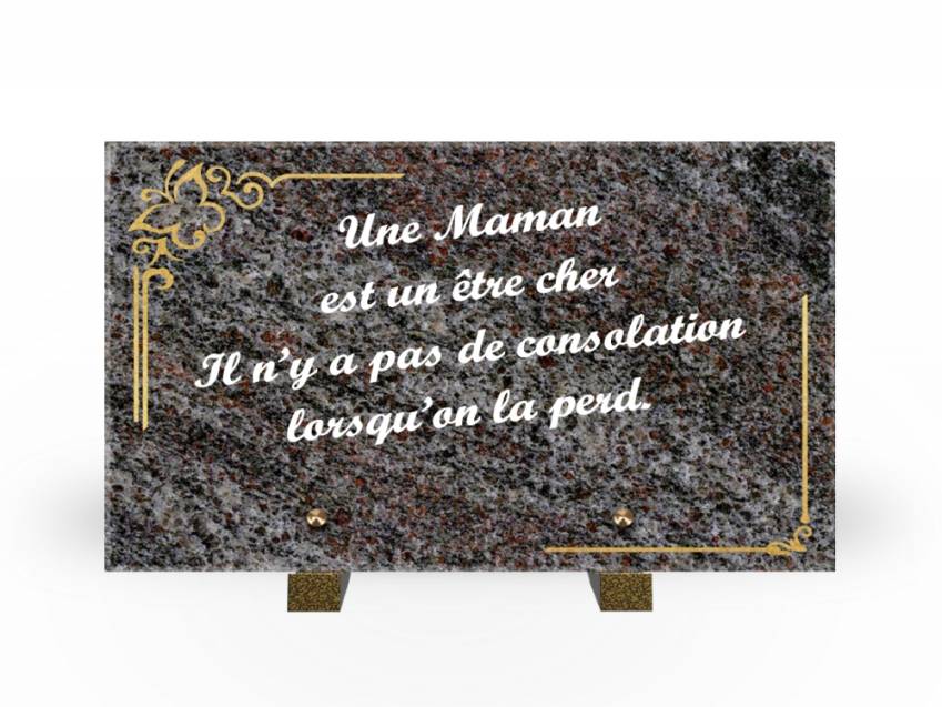 Plaque Granit Rectangle témoignage