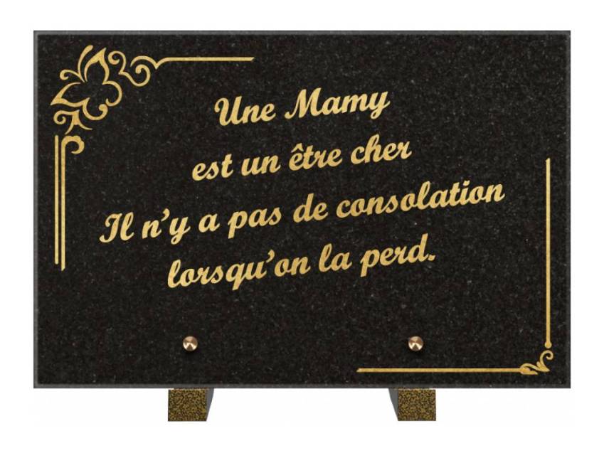 Plaque Granit Rectangle témoignage