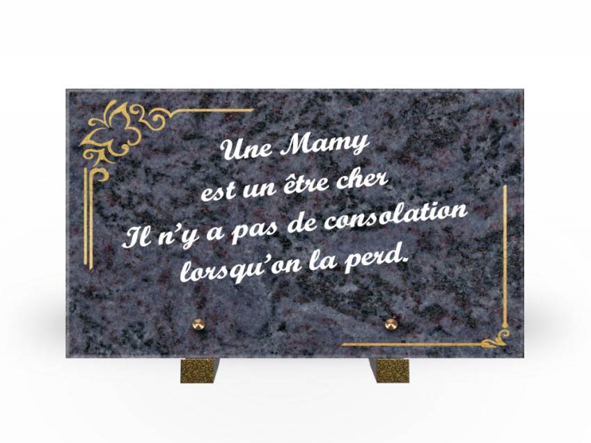 Plaque Granit Rectangle témoignage