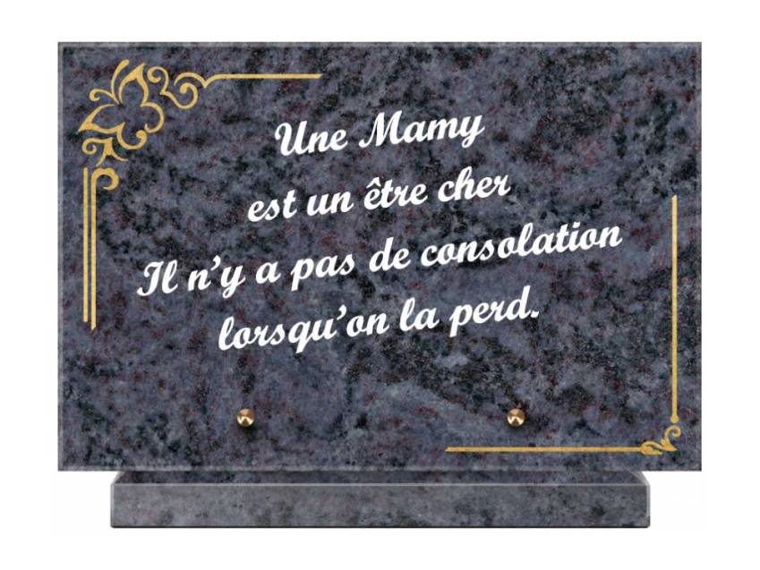 Plaque Granit Rectangle témoignage