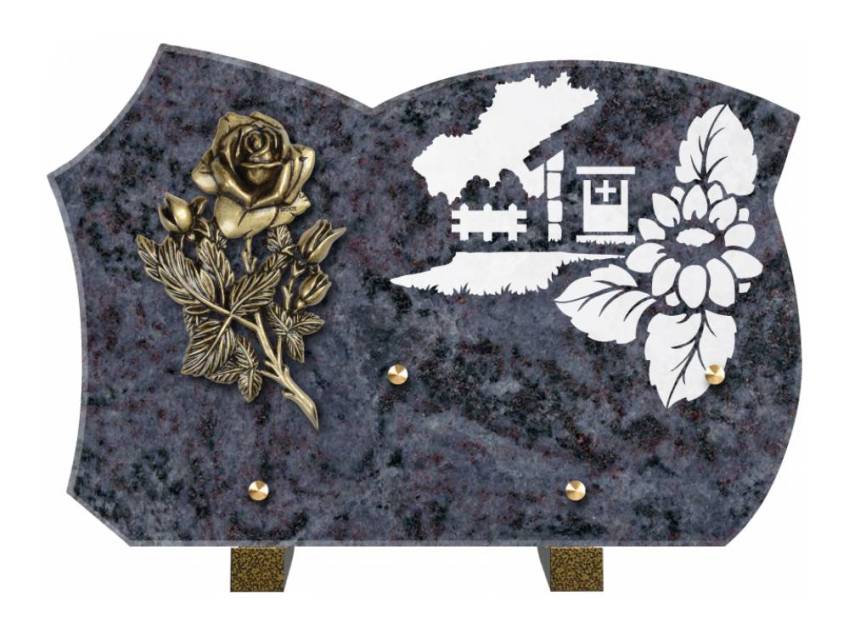 Plaque de cimetiere mantarix