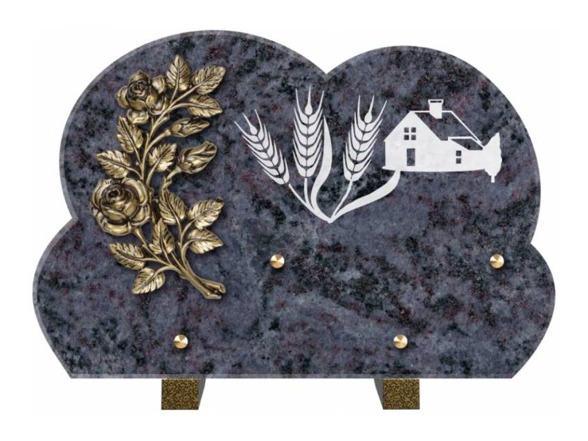 Plaque de cimetiere mantarix