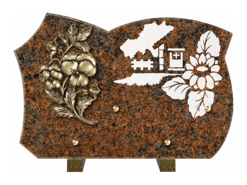 Plaque de cimetiere mantarix