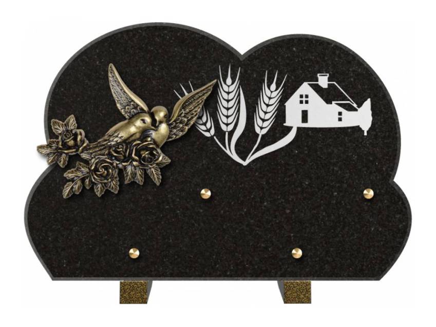 Plaque de cimetiere mantarix