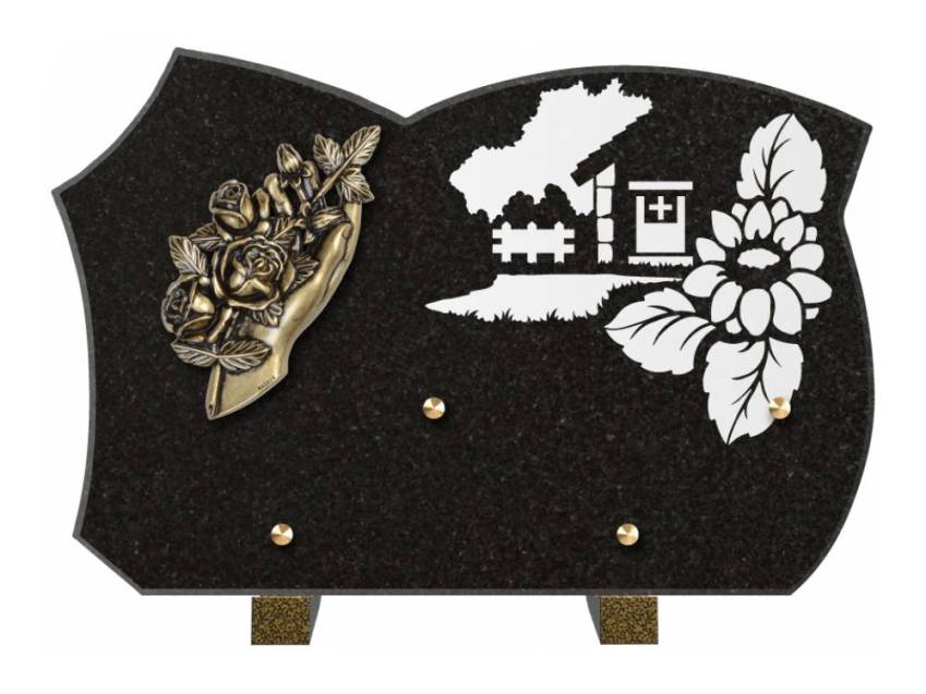 Plaque de cimetiere mantarix