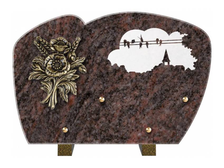 Plaque de cimetiere mantarix