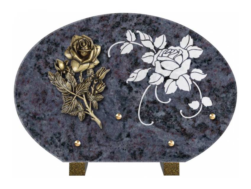 Plaque de cimetiere mantarix