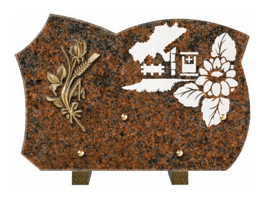 Plaque de cimetiere mantarix