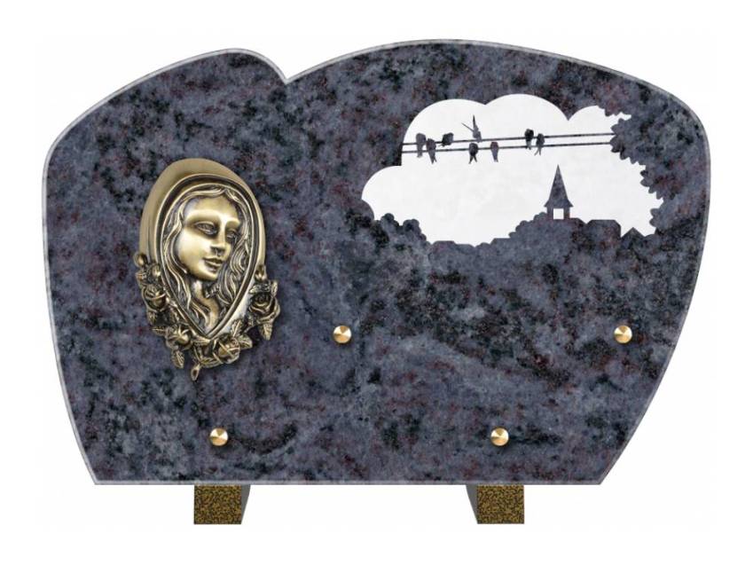 Plaque de cimetiere mantarix