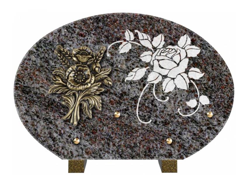 Plaque de cimetiere mantarix
