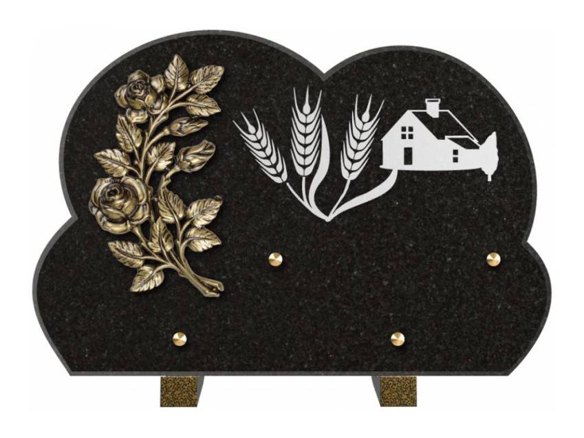 Plaque de cimetiere mantarix