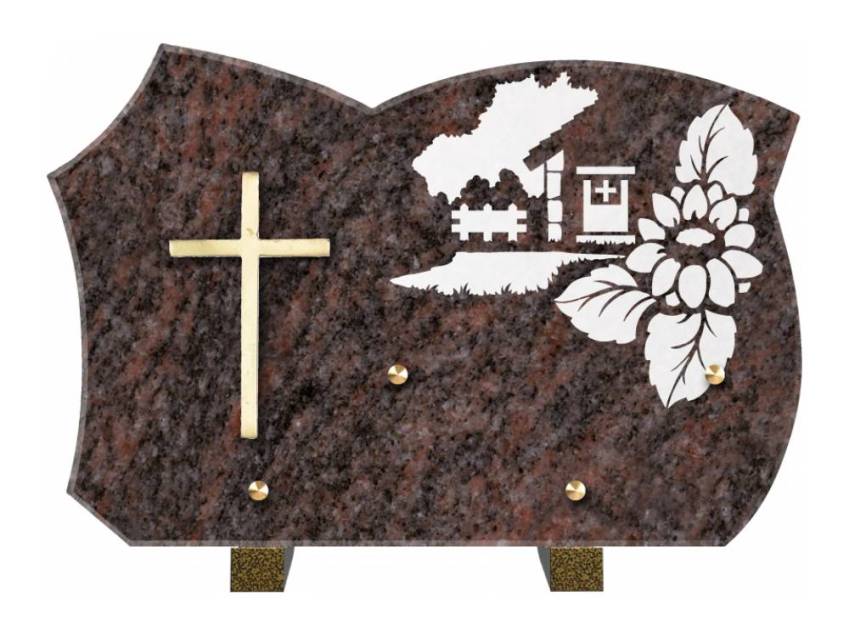 Plaque de cimetiere mantarix