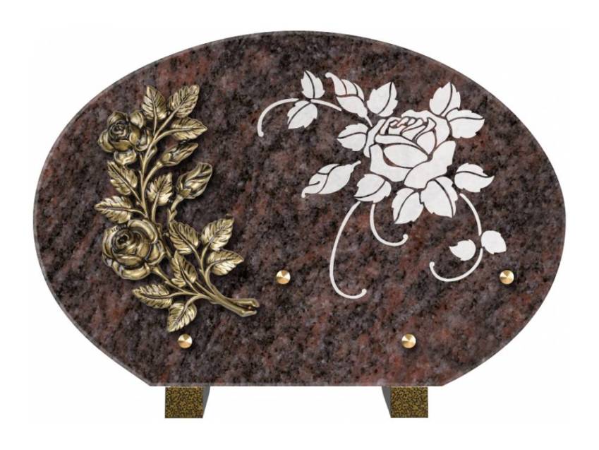 Plaque de cimetiere mantarix