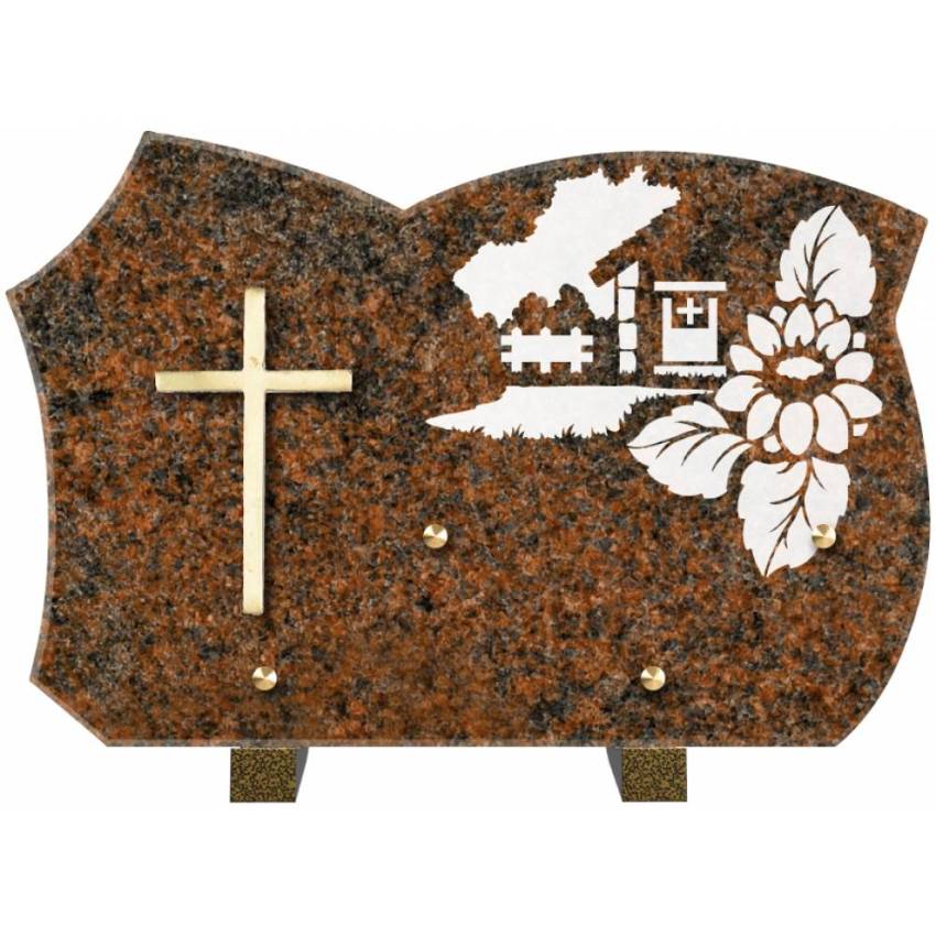 Plaque de cimetiere mantarix