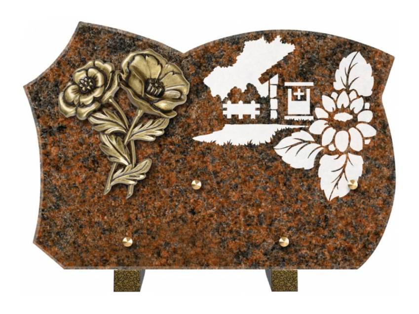 Plaque de cimetiere mantarix