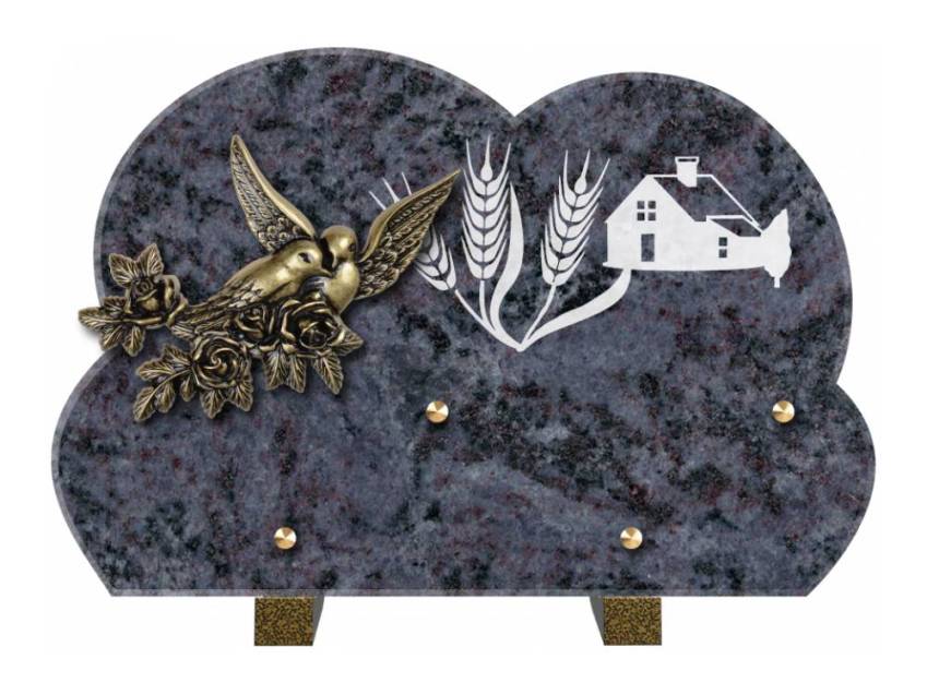 Plaque de cimetiere mantarix