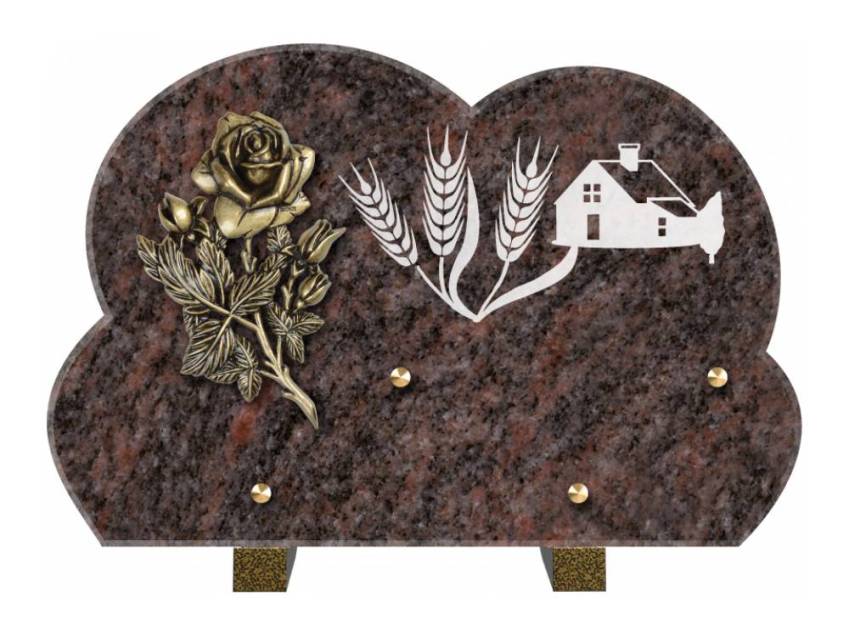 Plaque de cimetiere mantarix