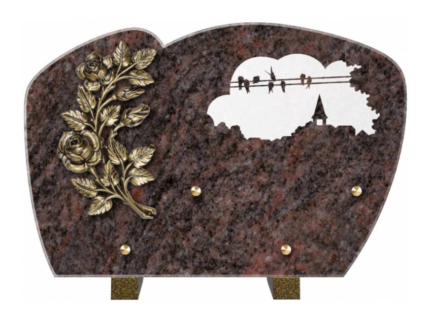 Plaque de cimetiere mantarix