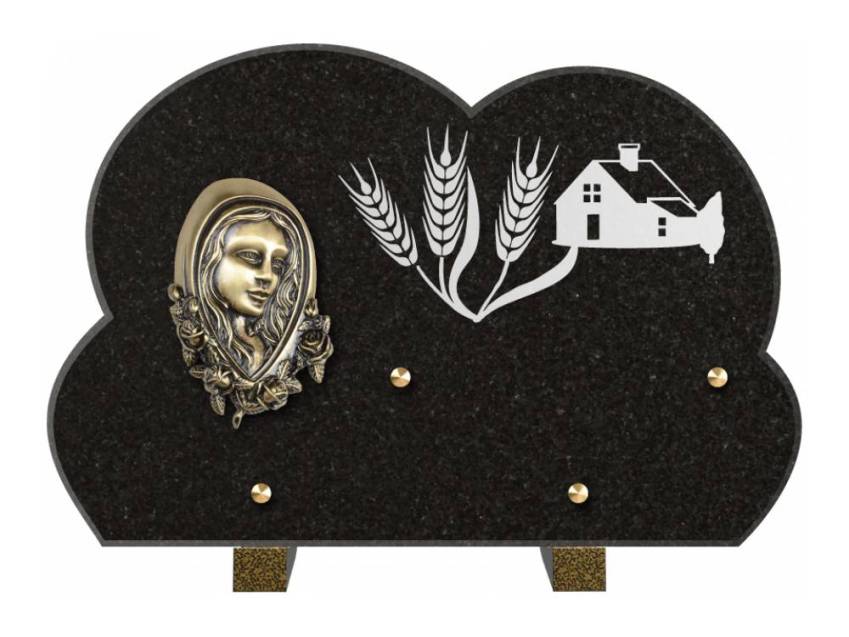 Plaque de cimetiere mantarix