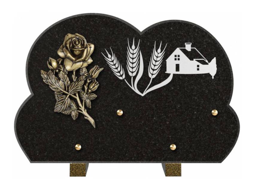 Plaque de cimetiere mantarix