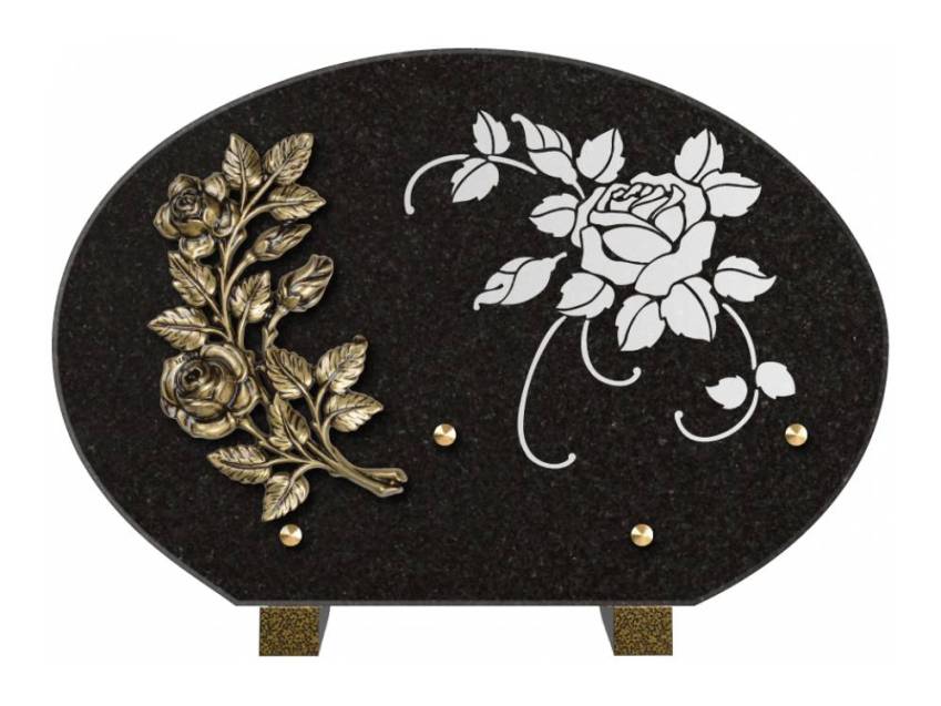 Plaque de cimetiere mantarix