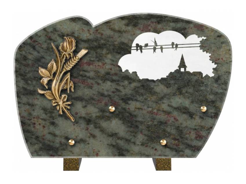 Plaque de cimetiere mantarix