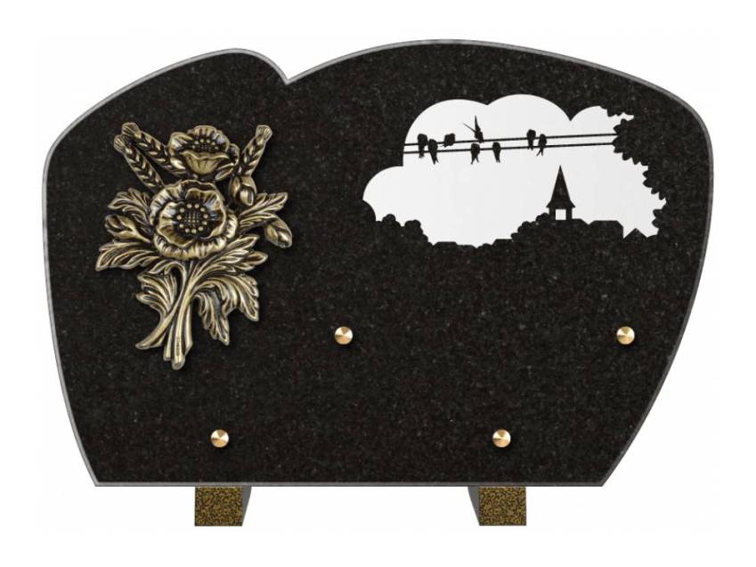Plaque de cimetiere mantarix