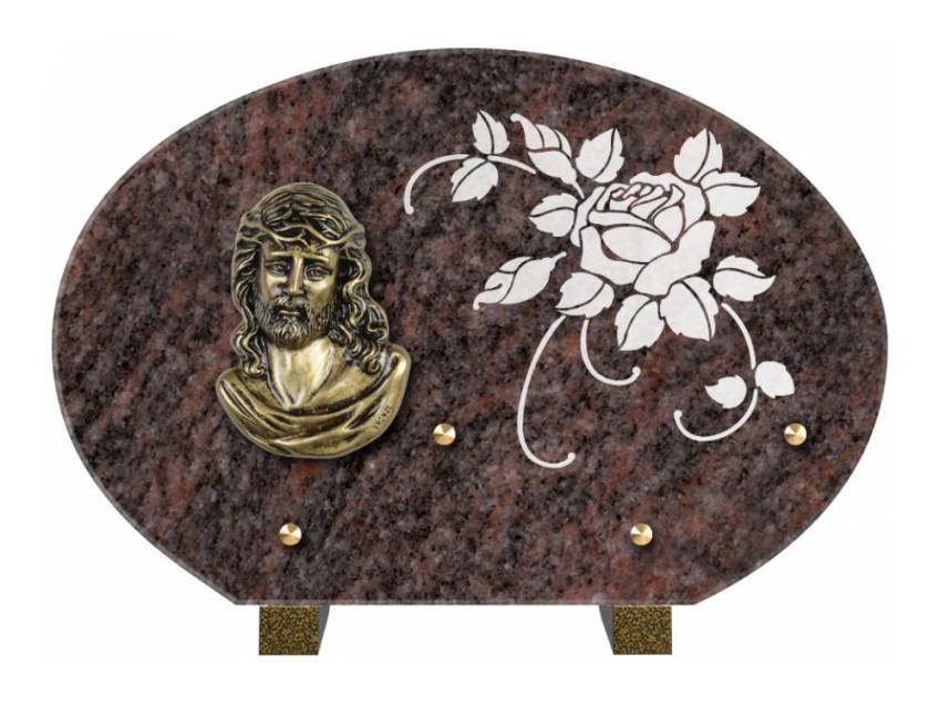 Plaque de cimetiere mantarix