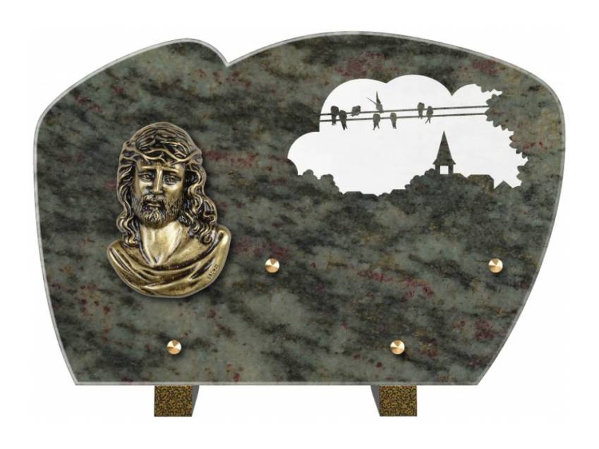 Plaque de cimetiere mantarix