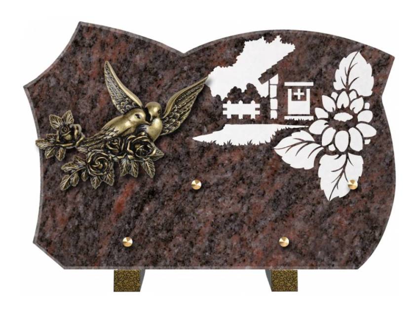 Plaque de cimetiere mantarix