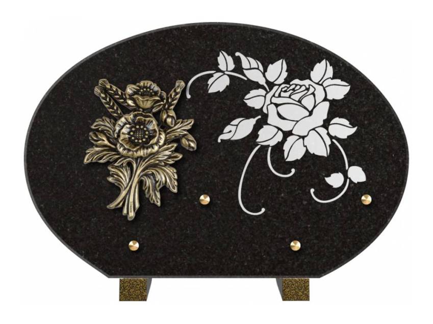 Plaque de cimetiere mantarix