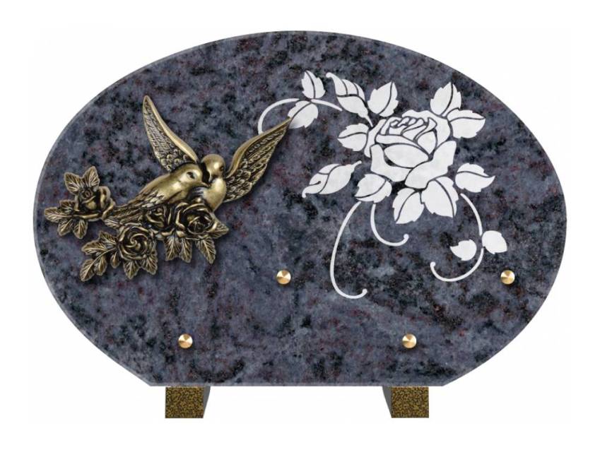 Plaque de cimetiere mantarix