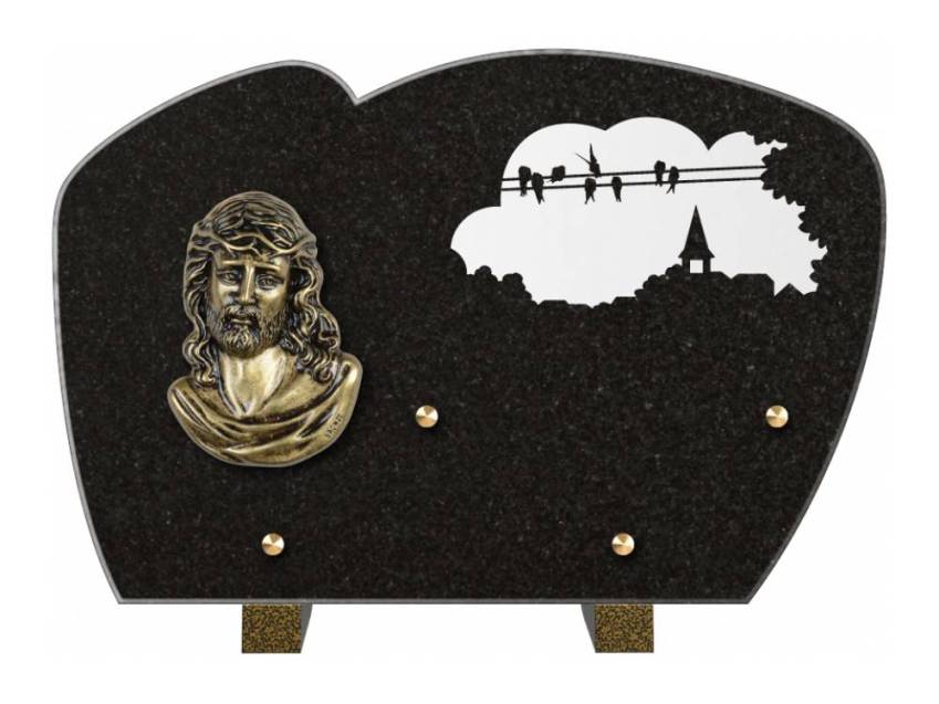 Plaque de cimetiere mantarix