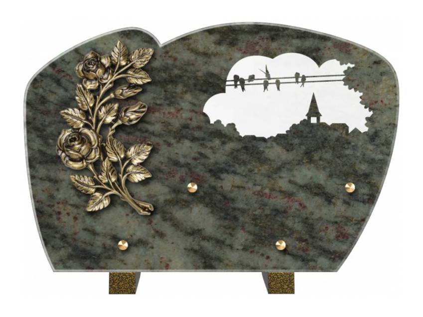Plaque de cimetiere mantarix