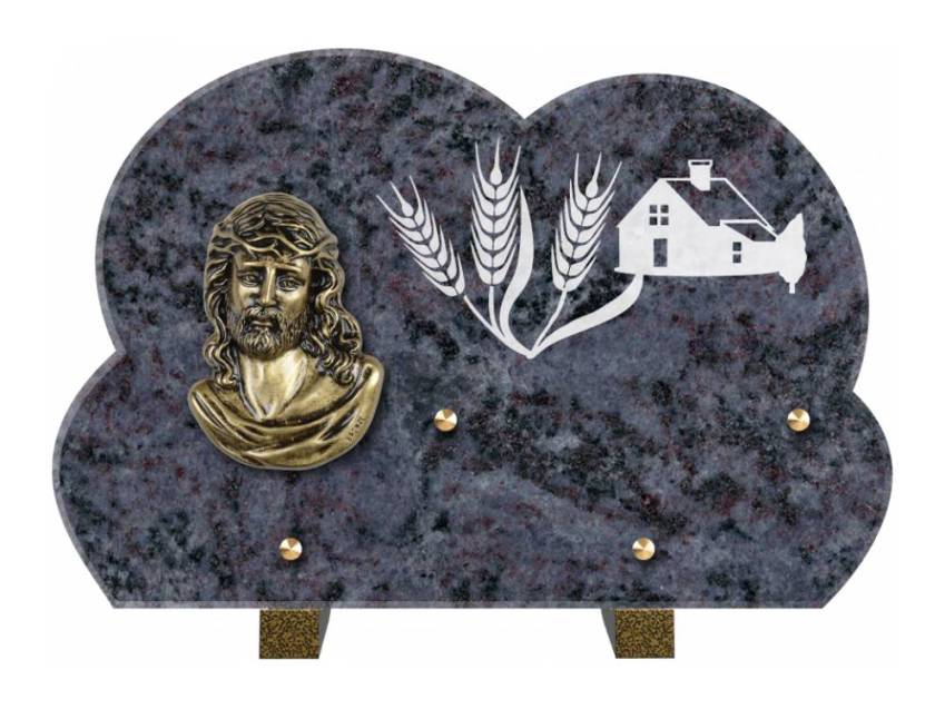 Plaque de cimetiere mantarix