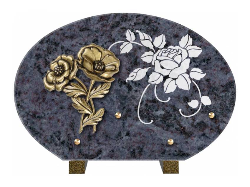 Plaque de cimetiere mantarix