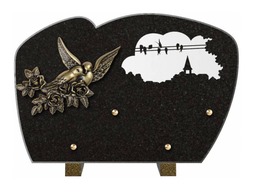 Plaque de cimetiere mantarix