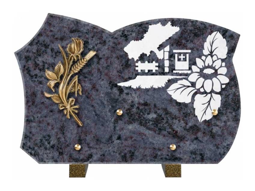 Plaque de cimetiere mantarix
