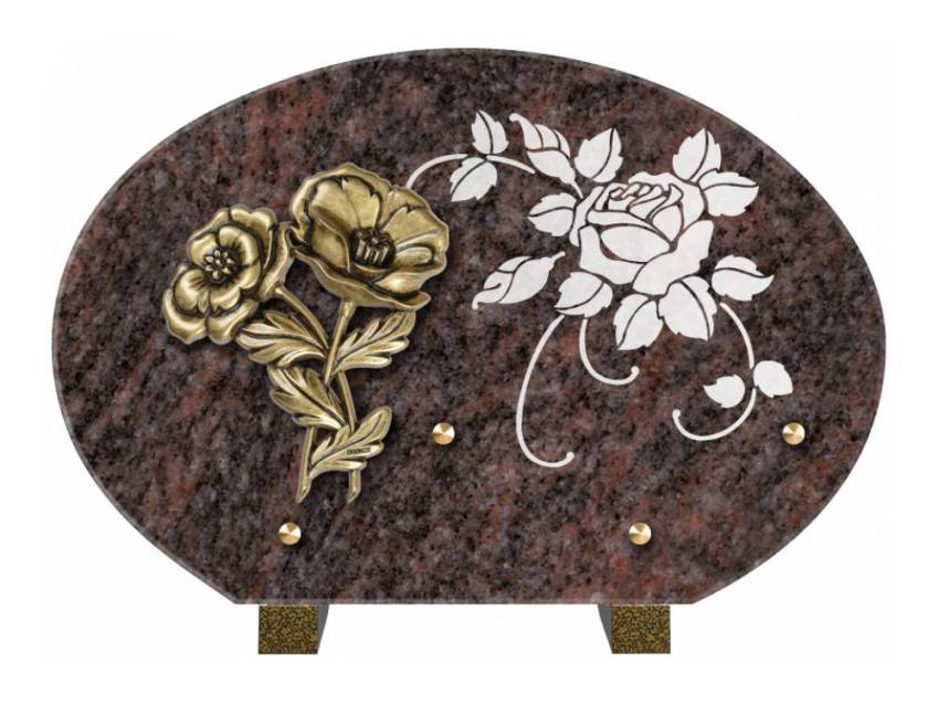 Plaque de cimetiere mantarix