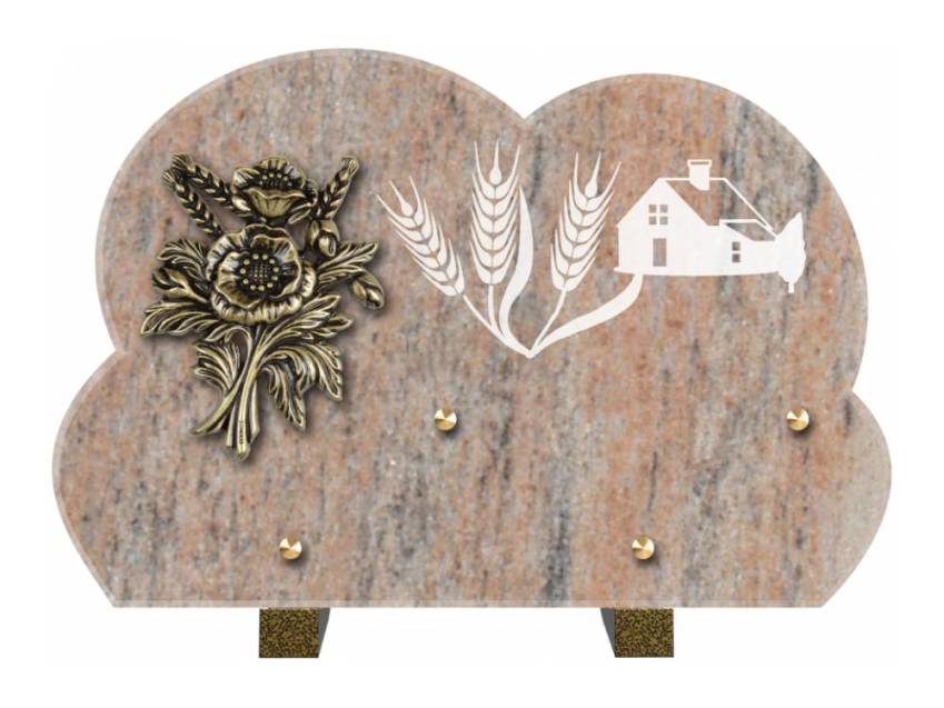 Plaque de cimetiere mantarix