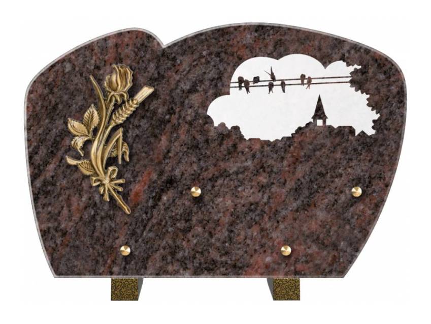 Plaque de cimetiere mantarix