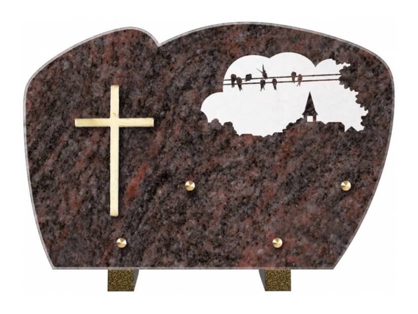 Plaque de cimetiere mantarix