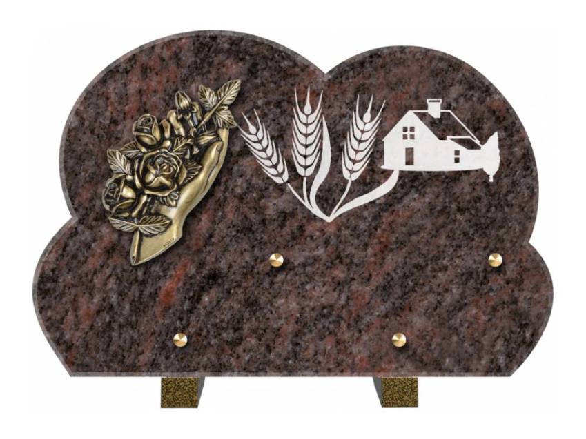 Plaque de cimetiere mantarix