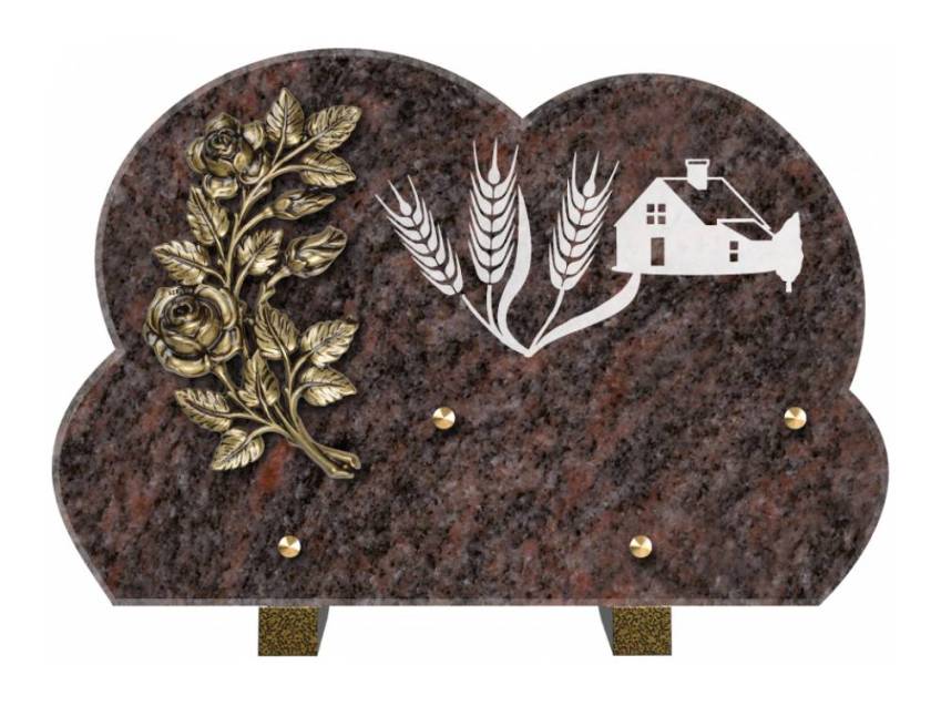 Plaque de cimetiere mantarix