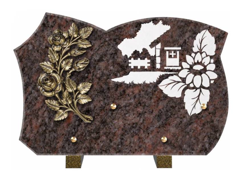 Plaque de cimetiere mantarix