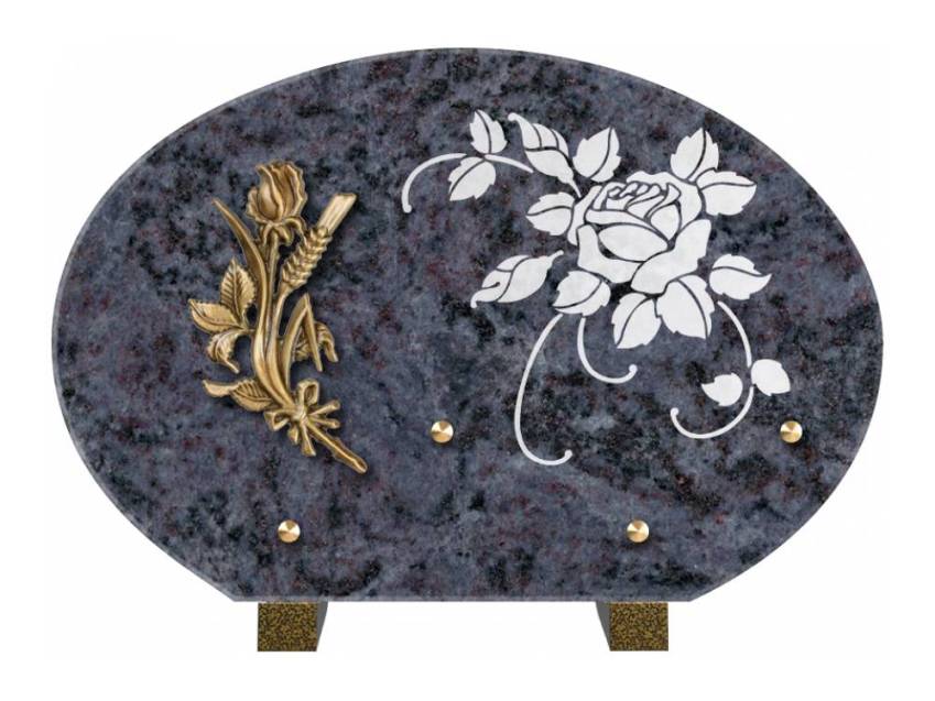 Plaque de cimetiere mantarix